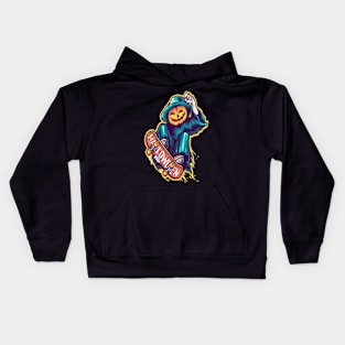 pumpkin skater design - Gifts halloween Kids Hoodie